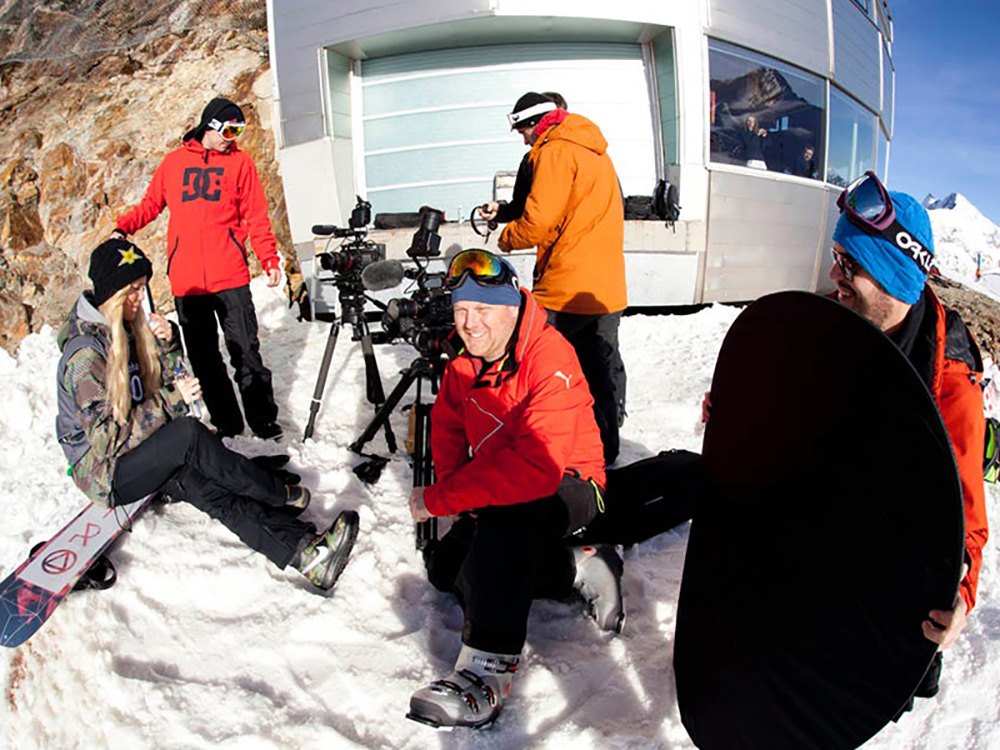 Filming with Silje Norendal in Austria
